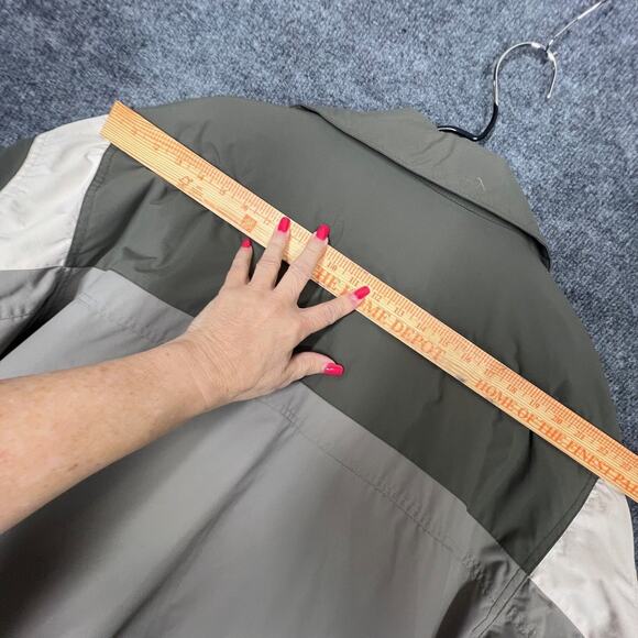 O'Neill Snowboard Jacket Mens Large Green Cream Performance Sporty Ski Athletic - Picture 6 of 11